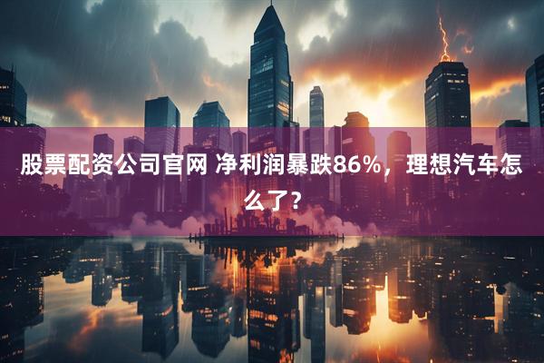 股票配资公司官网 净利润暴跌86%，理想汽车怎么了？